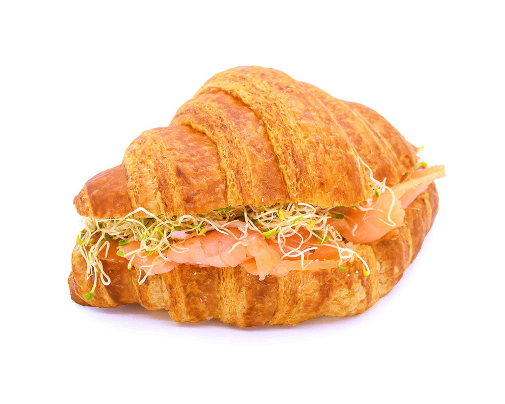 Smoked Salmon Croissant Sandwich